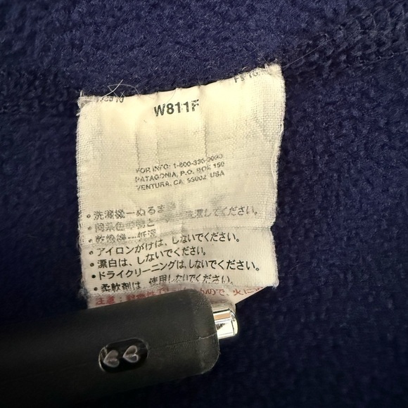 PATAGONIA Vintage Outdoor Travel Relaxed Fit Classic Full Zip Fleece Jacket M - Picture 12 of 13